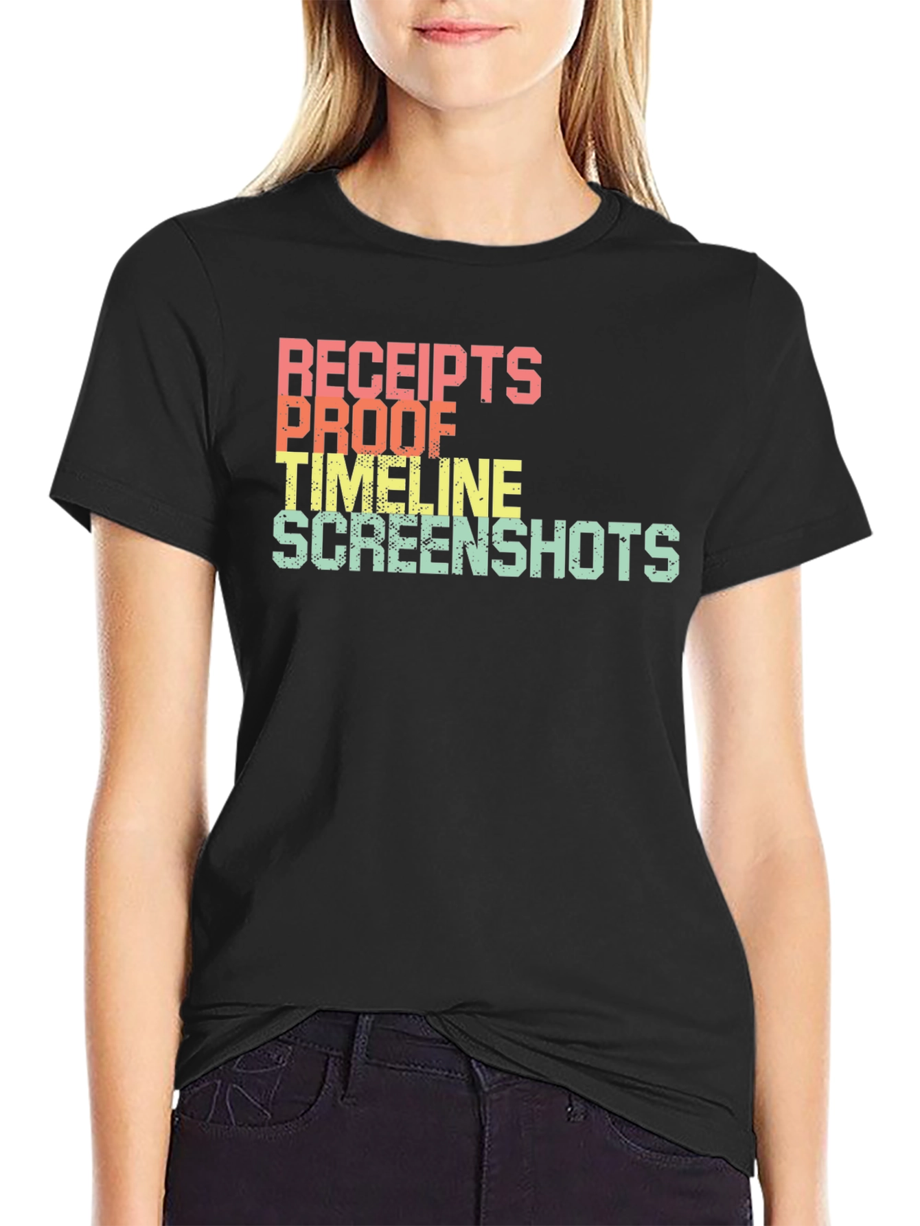 Receipts Proof Timeline Screenshots T-Shirt