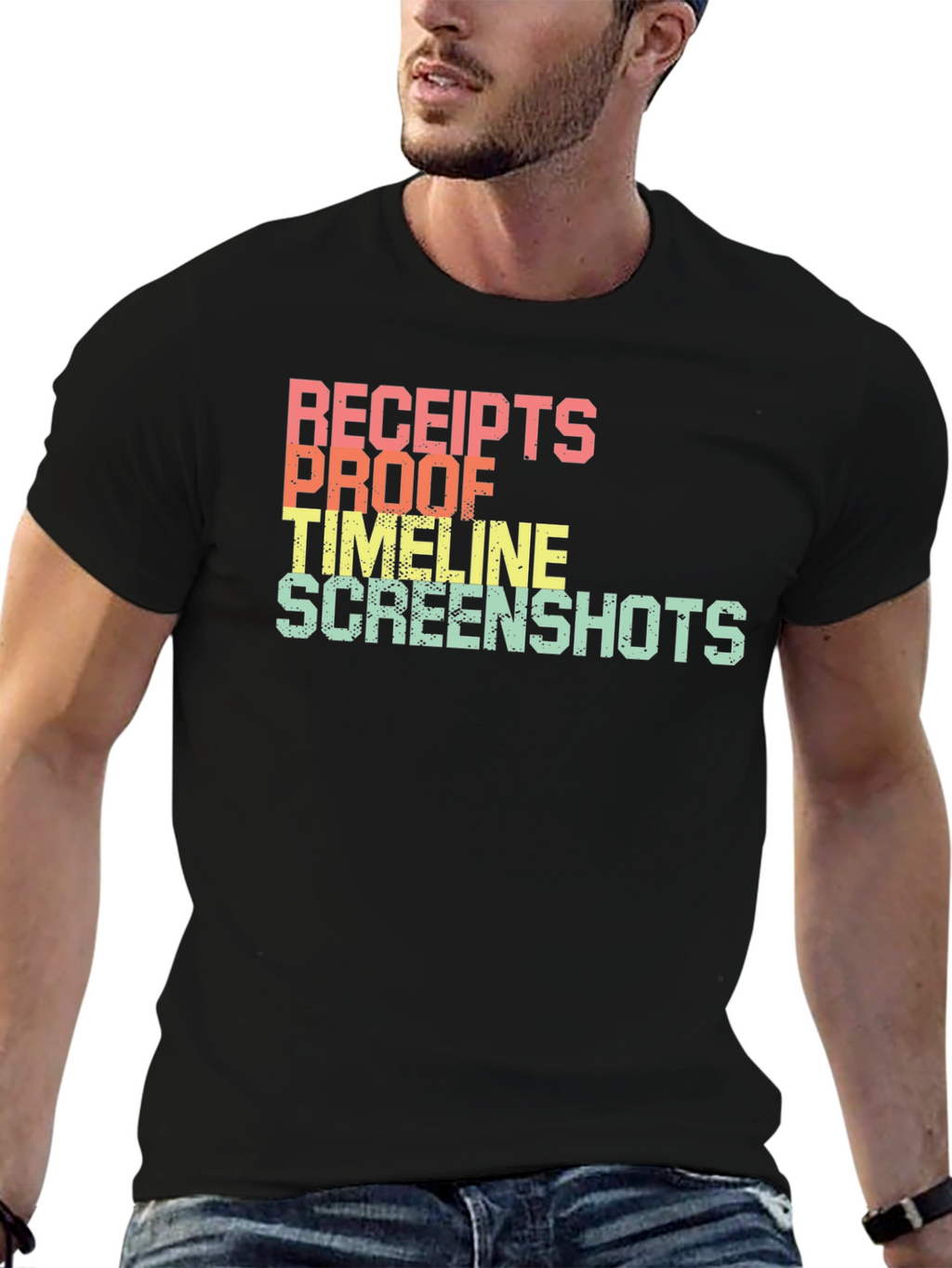 Receipts Proof Timeline Screenshots T-Shirt