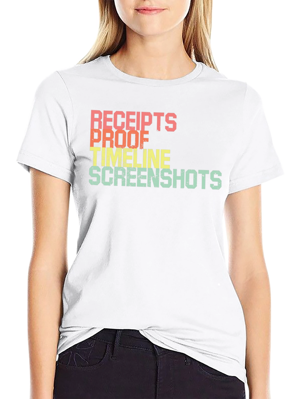 Receipts Proof Timeline Screenshots T-Shirt