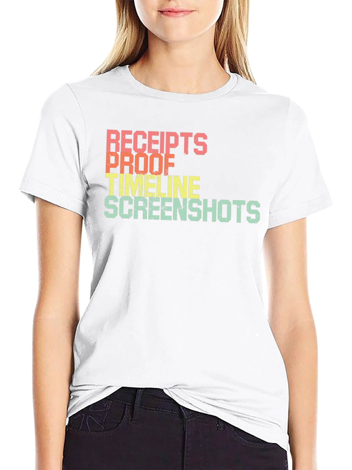 Receipts Proof Timeline Screenshots T-Shirt