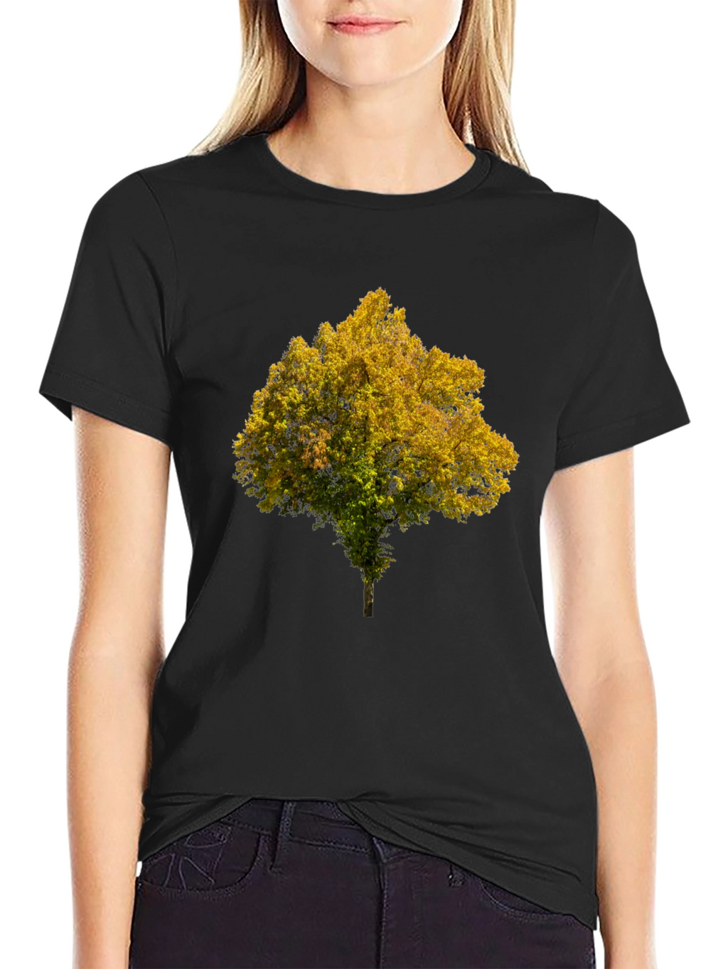 Tree Graphic Black T-Shirt