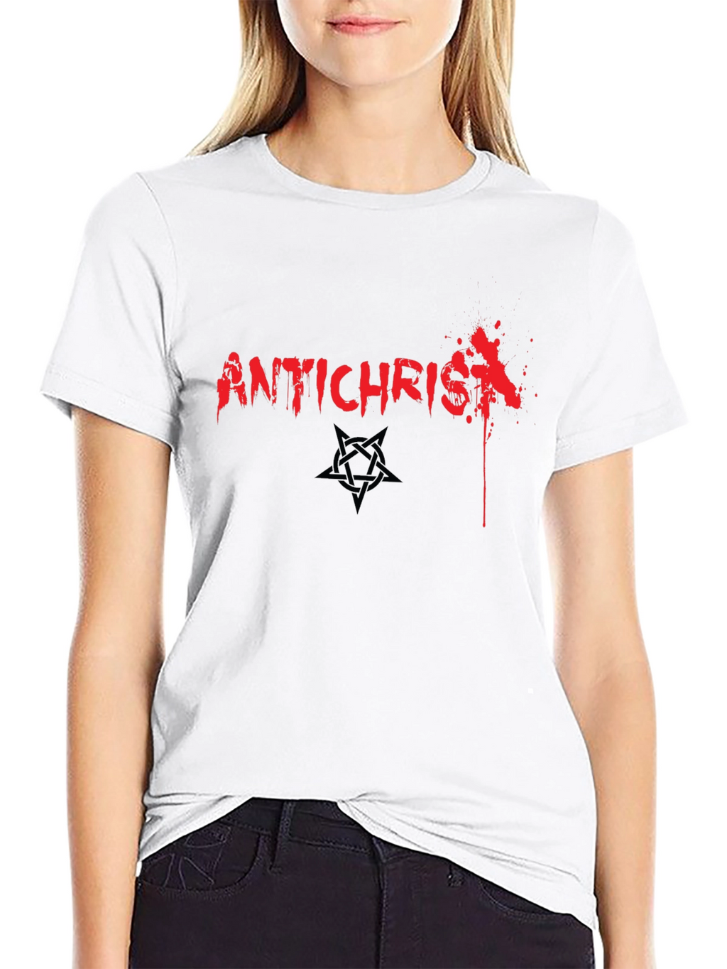 Antichrist Graphic Tee - Edgy Streetwear
