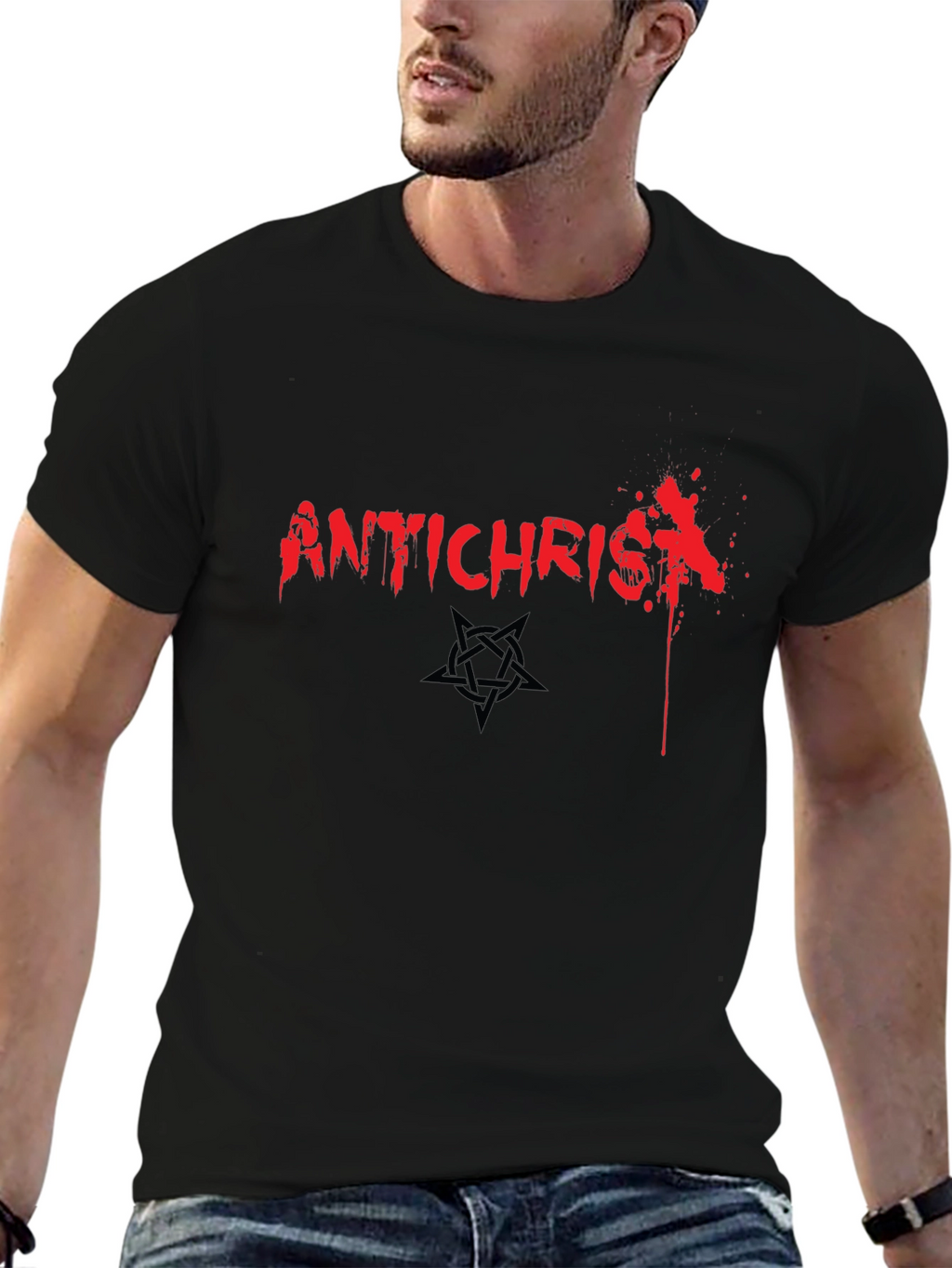 Antichrist Graphic Tee - Edgy Streetwear