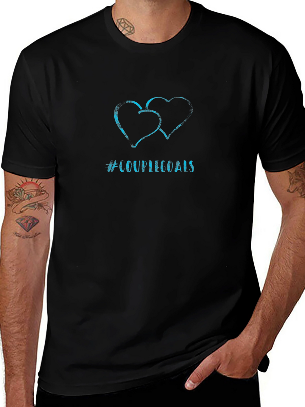 Couple Goals T-Shirt - Black Graphic Tee