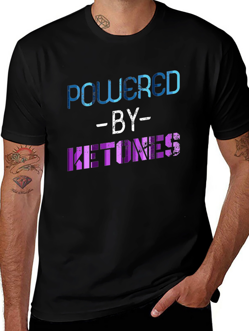 Powered by Ketones Graphic T-Shirt - Black
