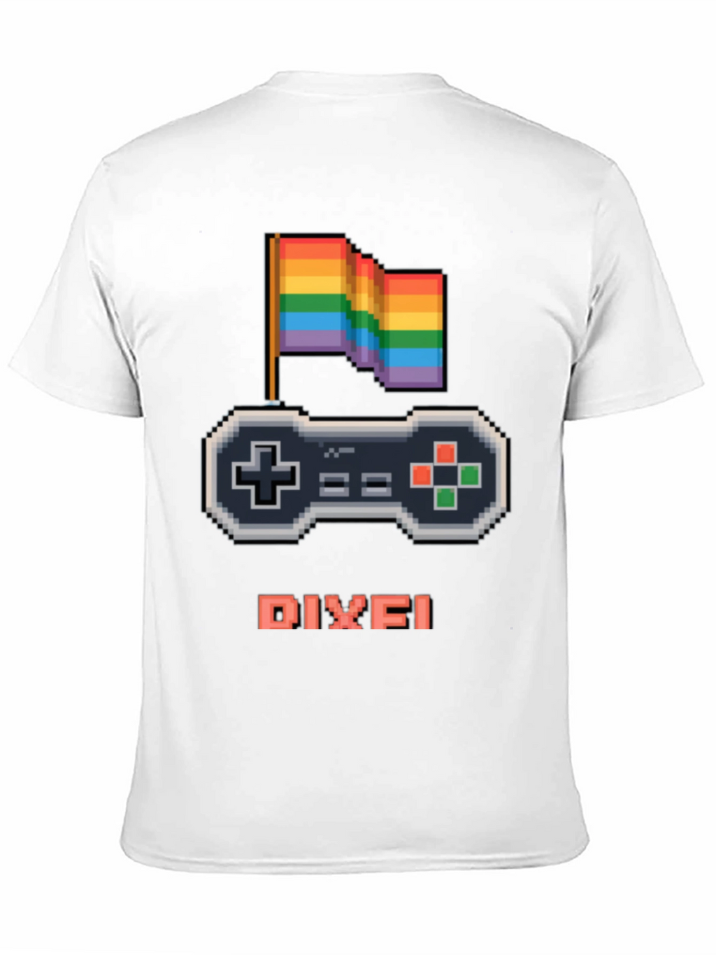 LGBTQ+ Gamer T-Shirt - Pixel Art Pride Controller Design