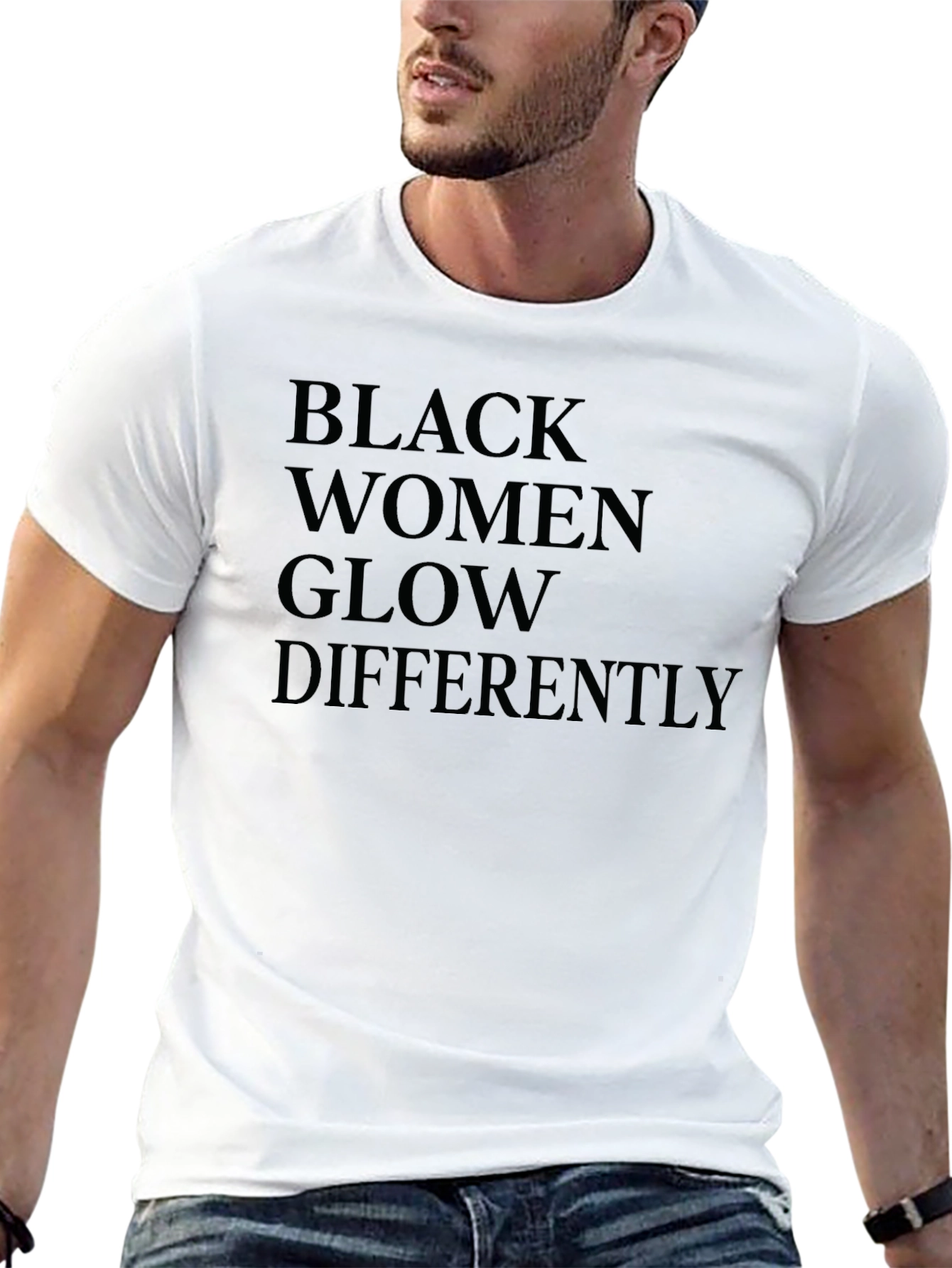 Black Women Glow Differently Graphic T-Shirt