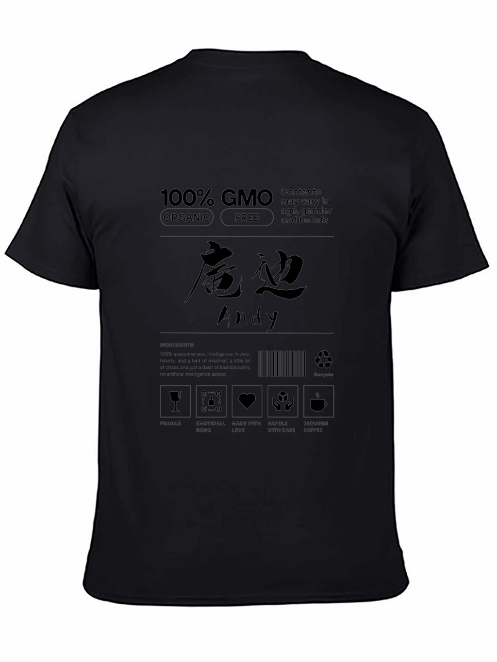 GMO Organic Free T-Shirt - Andy