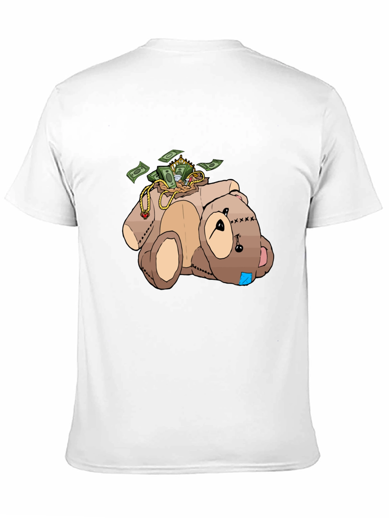 Money Bear T-Shirt - Cartoon Graphic Tee