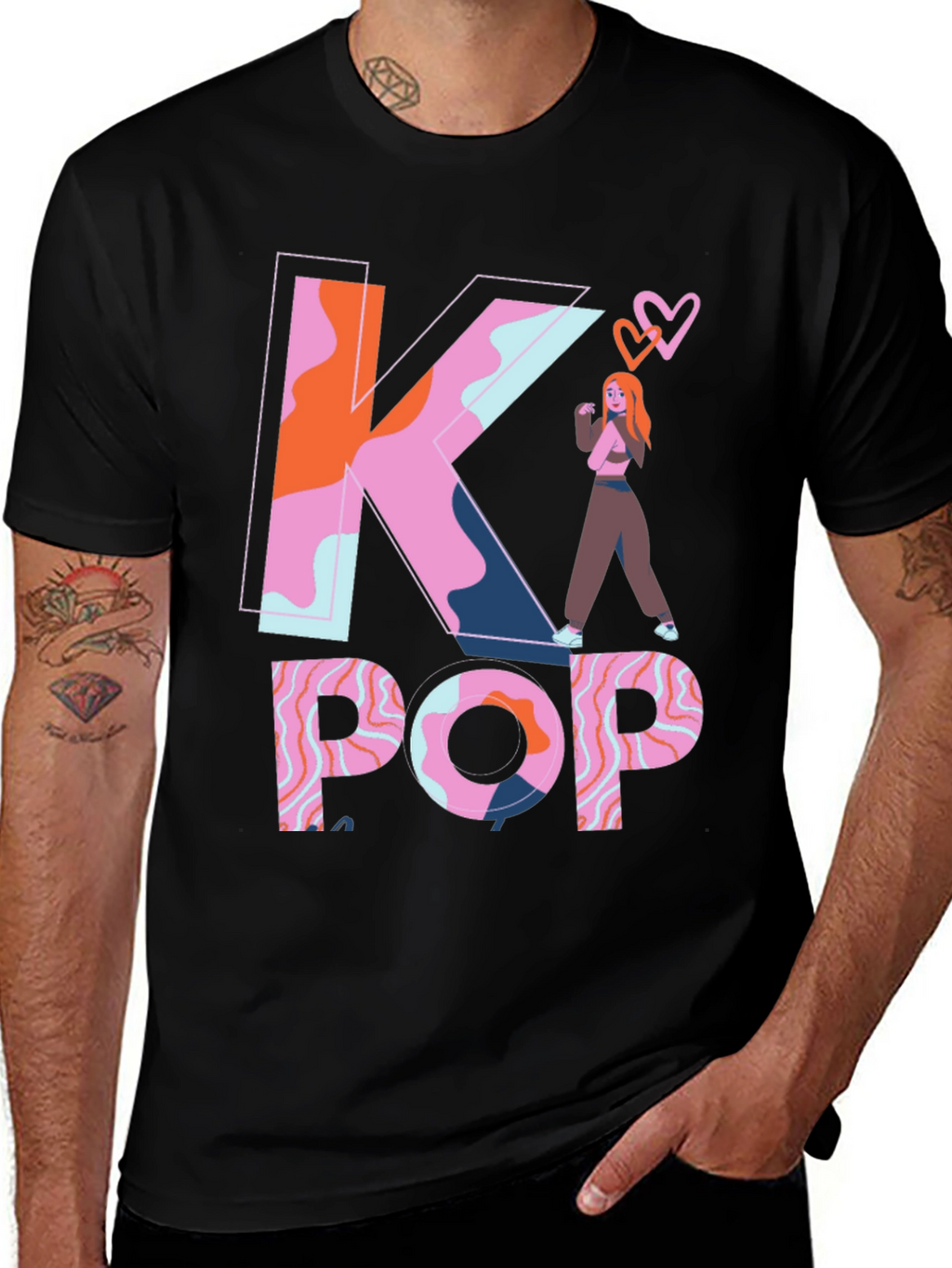 K-Pop Inspired Graphic Tee - Trendy & Unique