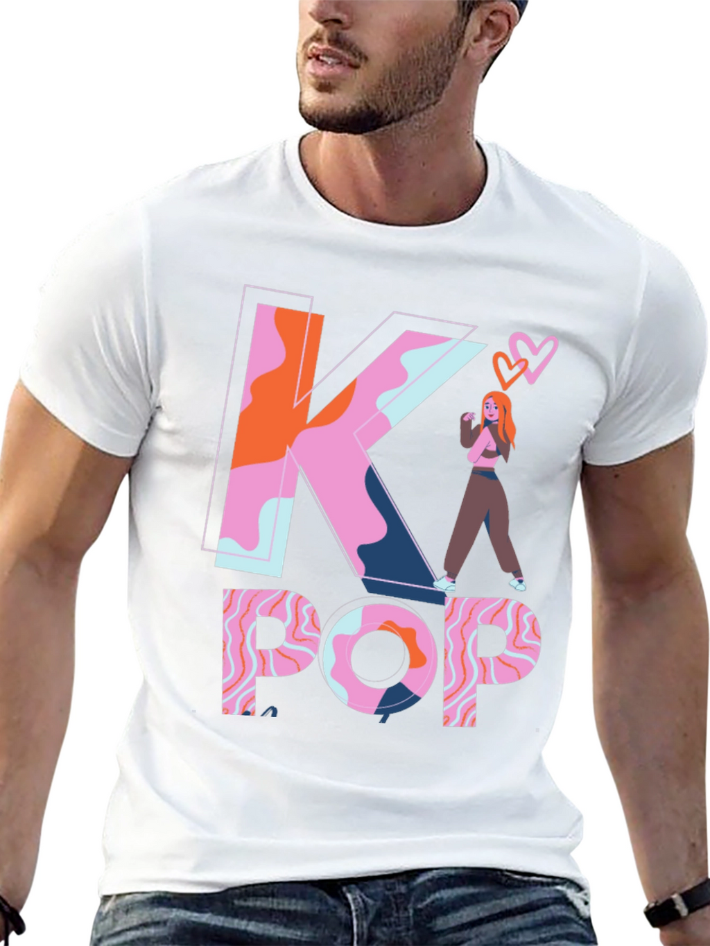 K-Pop Inspired Graphic Tee - Trendy & Unique