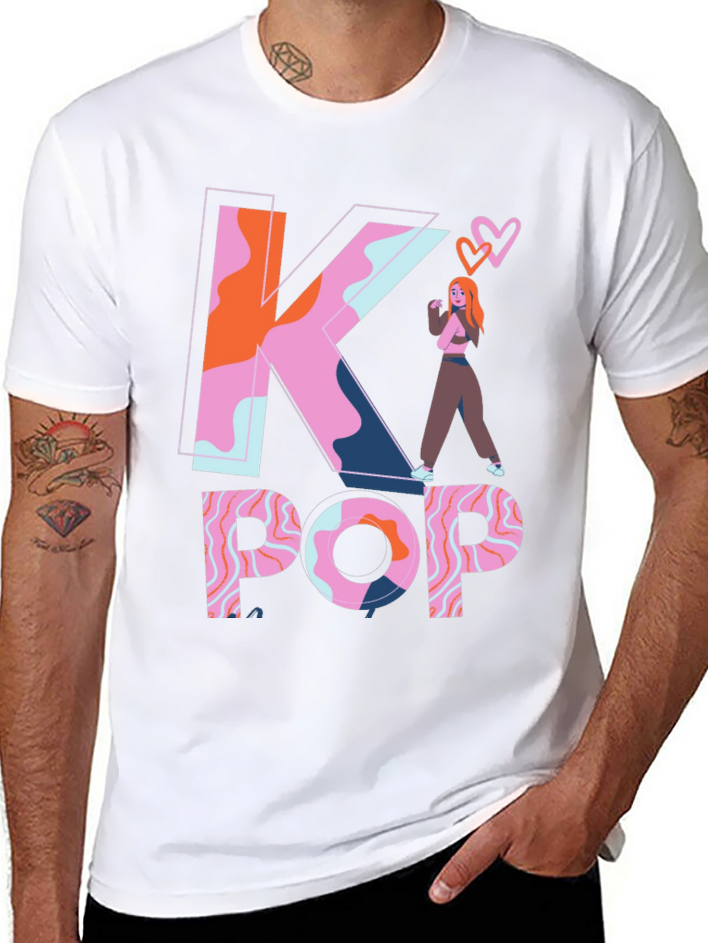 K-Pop Inspired Graphic Tee - Trendy & Unique