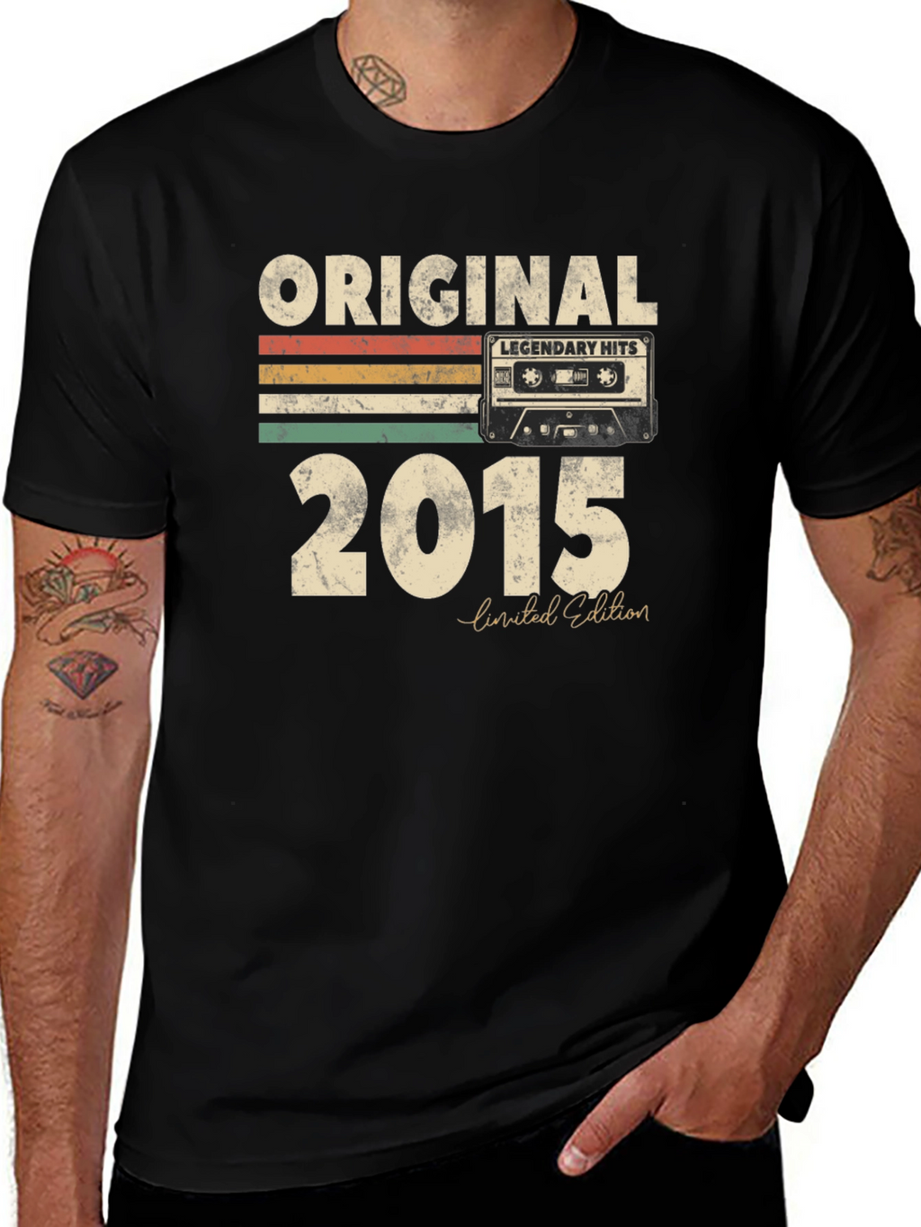 Original 2015 Legendary Hits Cassette Tape T-Shirt
