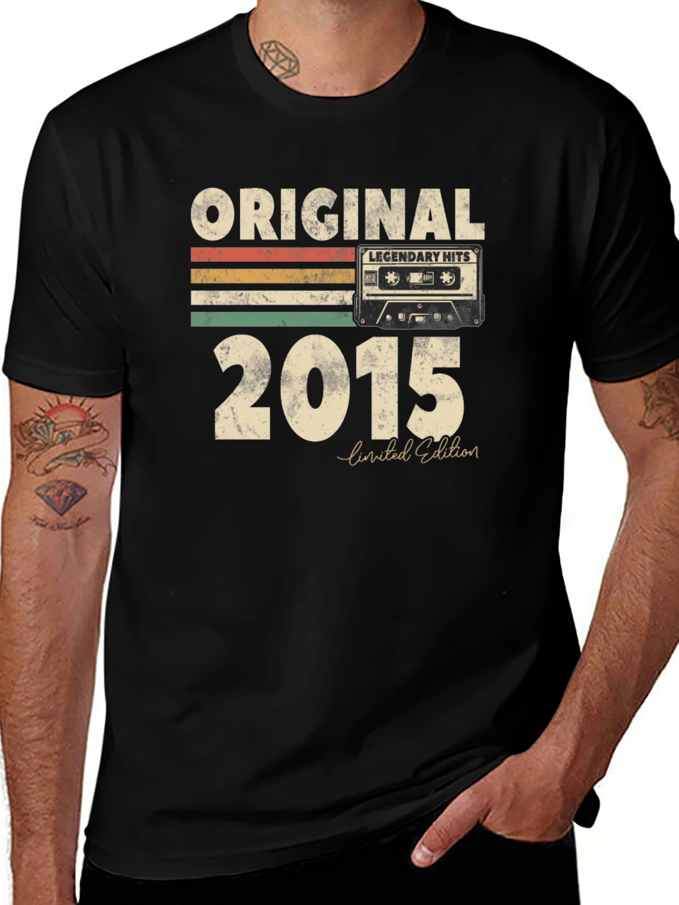 Original 2015 Legendary Hits Cassette Tape T-Shirt