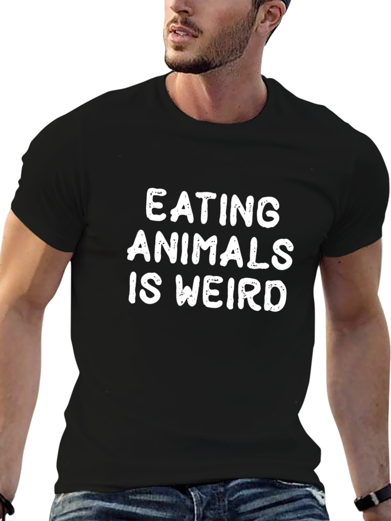 Eating Animals Is Weird Graphic Tee - Vegan T-Shirt