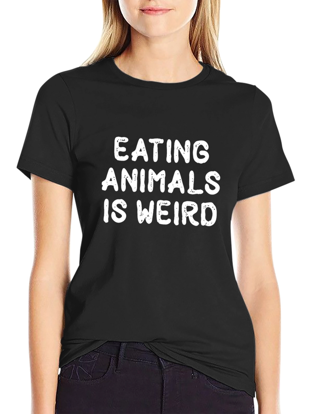 Eating Animals Is Weird Graphic Tee - Vegan T-Shirt