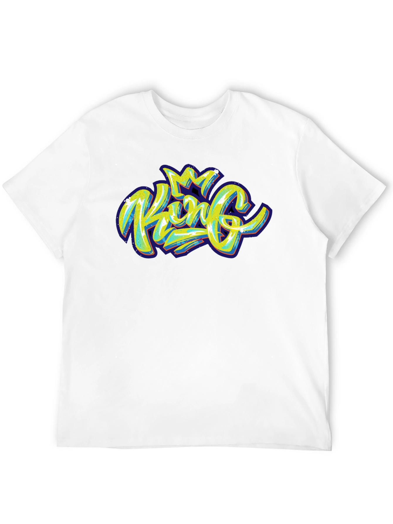 King Graphic Print Black T-Shirt