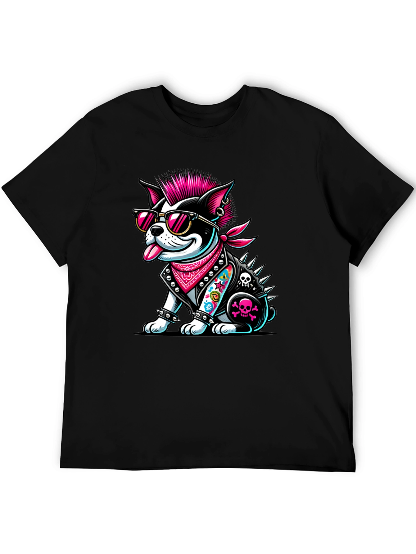 Punk Dog T-Shirt: Rocker Puppy Tee
