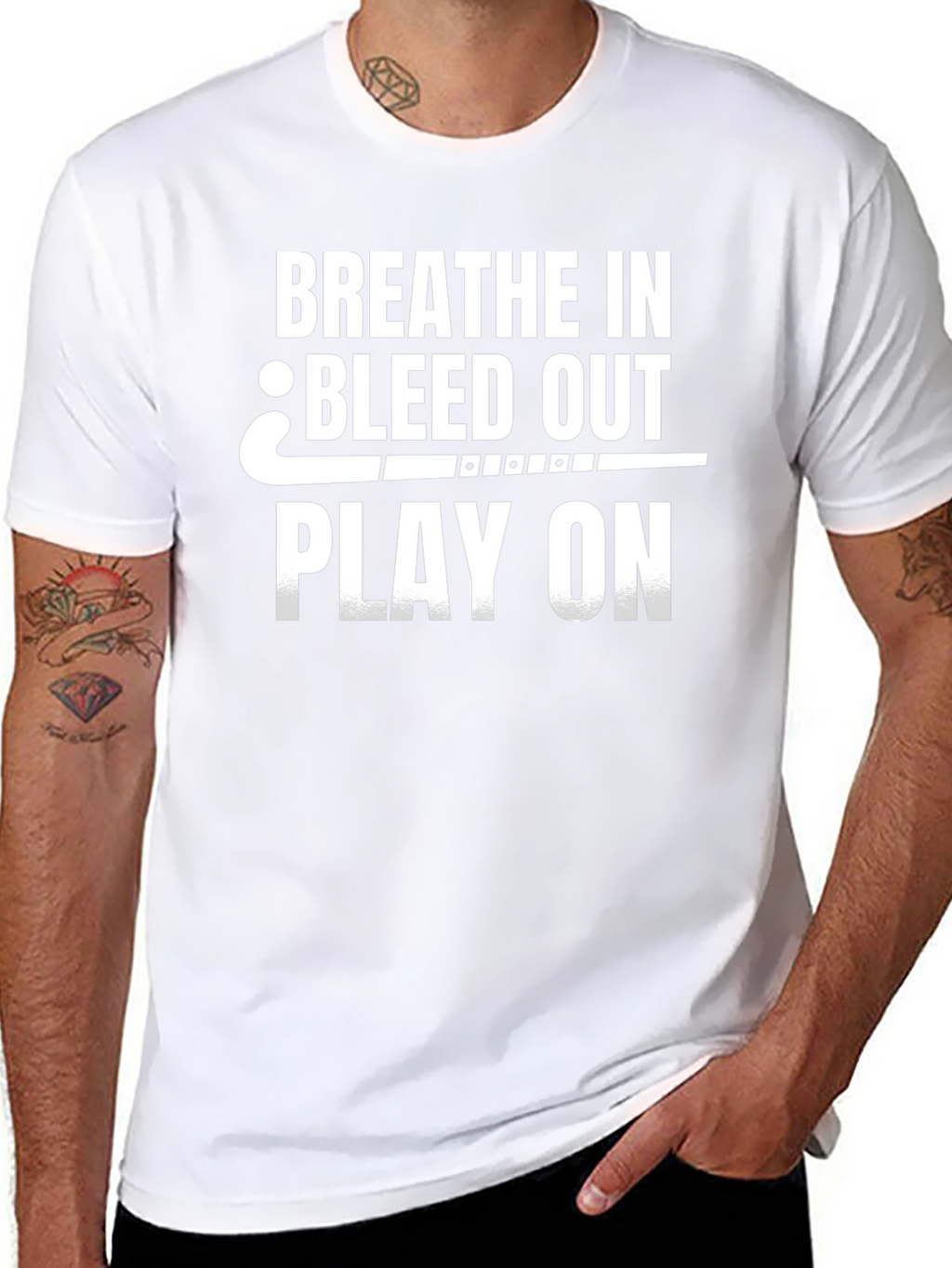 Breathe In Bleed Out Play On T-Shirt