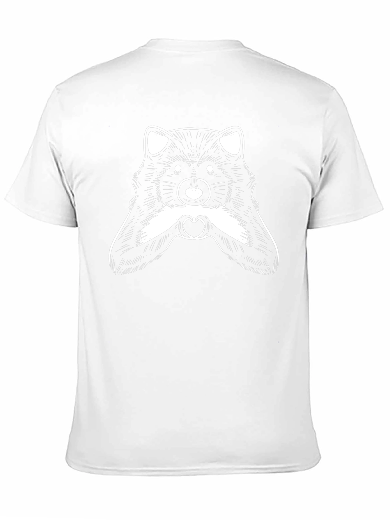 Raccoon Heart Hands Graphic T-Shirt