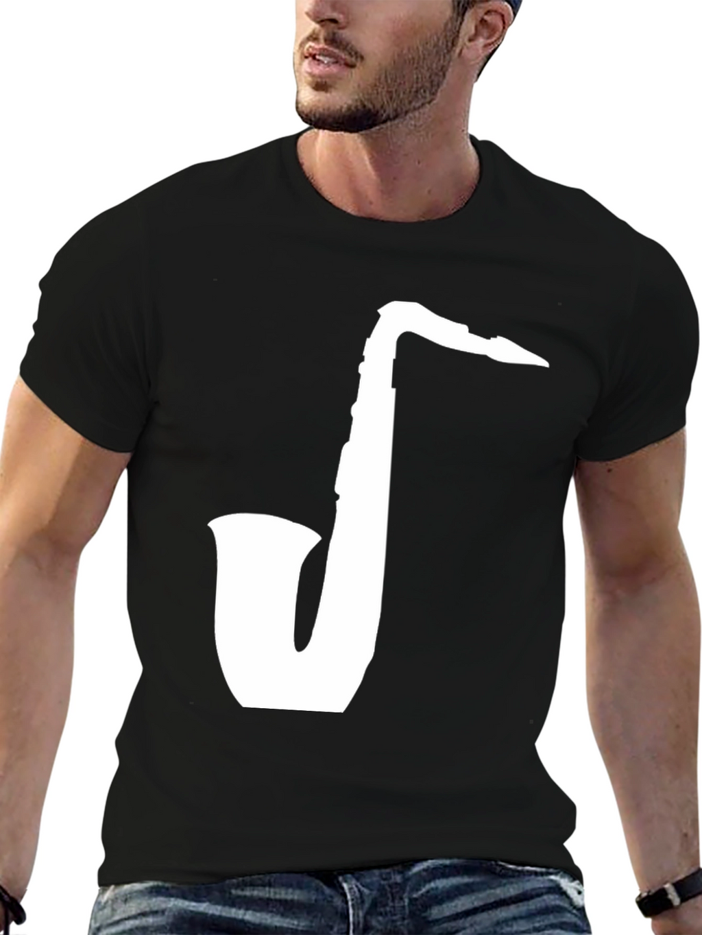 Saxophone Graphic Tee - Cool Music Lover Shirt