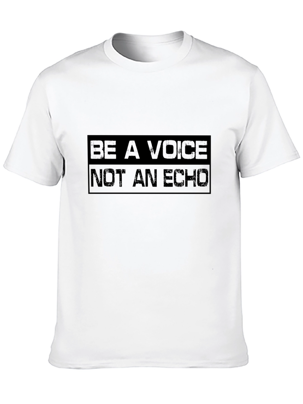 Be A Voice Black Graphic Tee