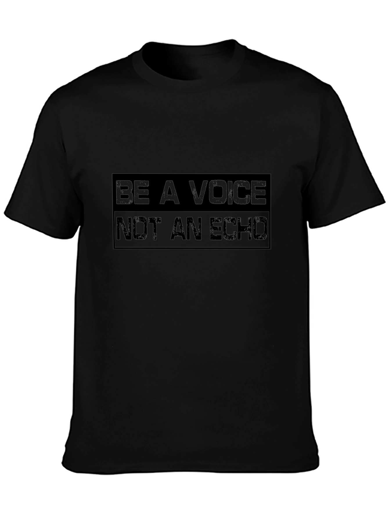 Be A Voice Black Graphic Tee