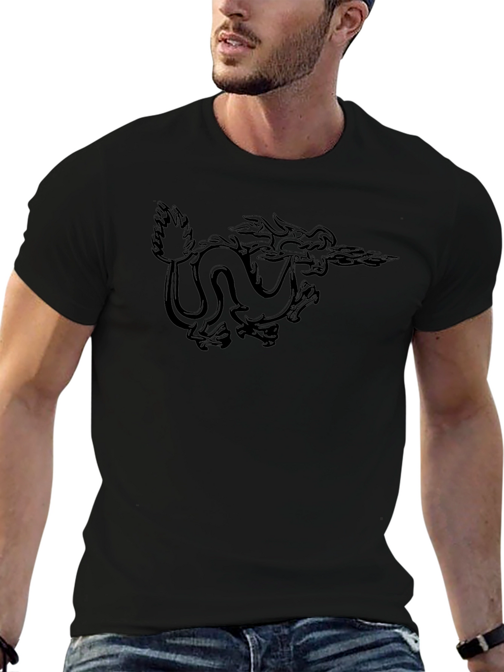 Black Dragon Graphic Tee - Mens Classic Fit