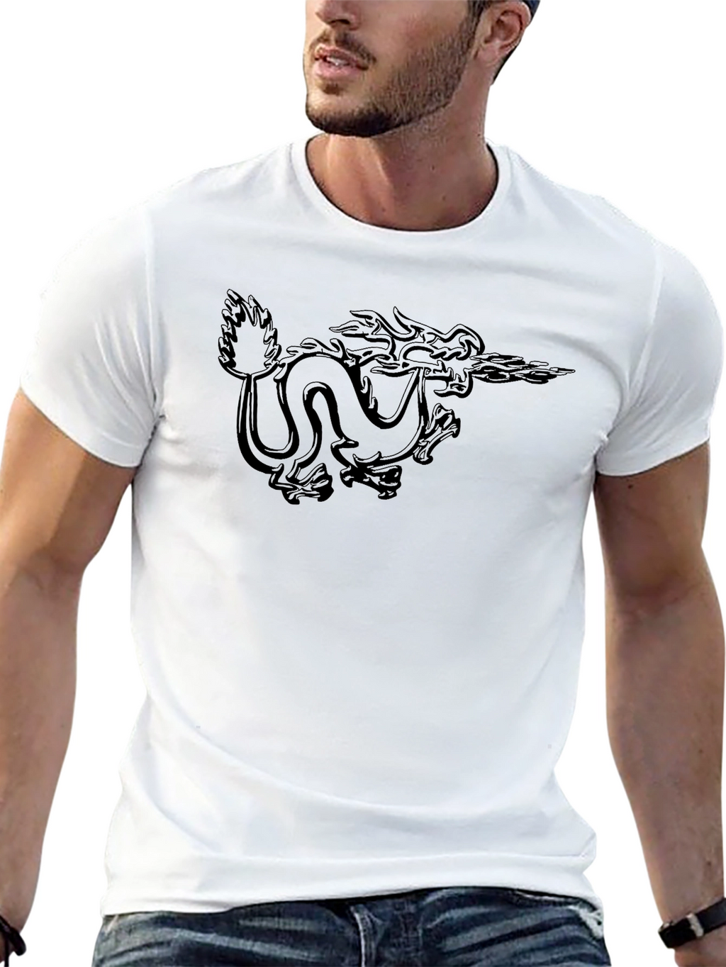 Black Dragon Graphic Tee - Mens Classic Fit