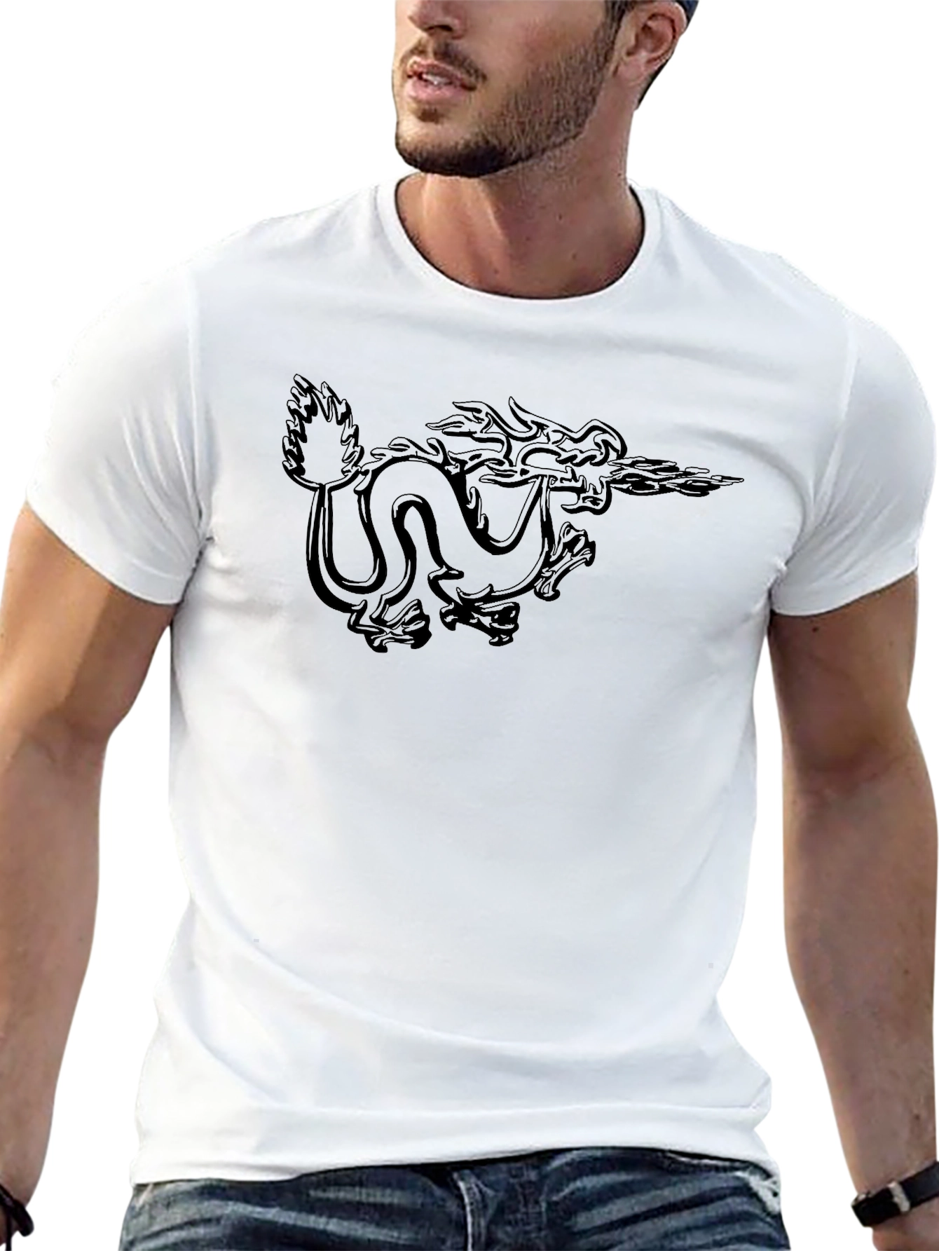 Black Dragon Graphic Tee - Mens Classic Fit