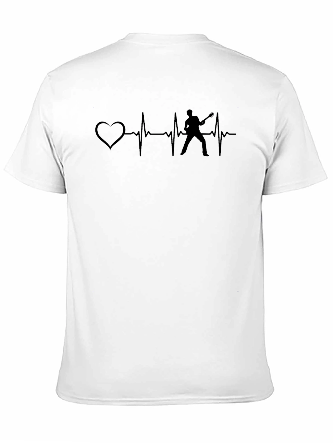 Heartbeat Guitarist T-Shirt - Music Lover Tee