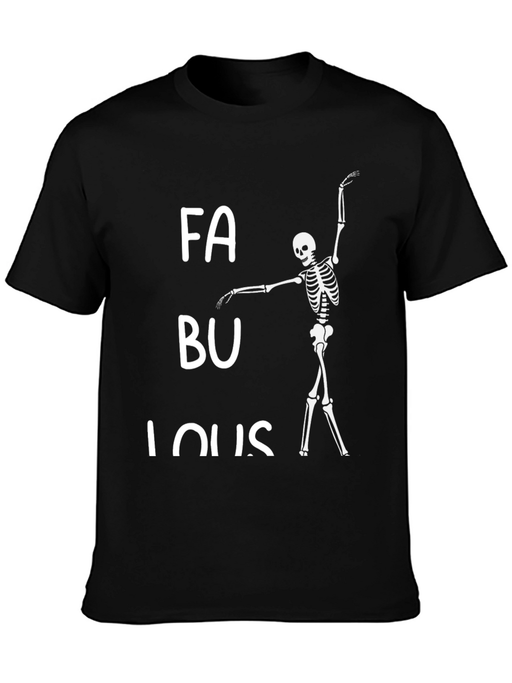 Fabulous Skeleton Graphic Tee - Black