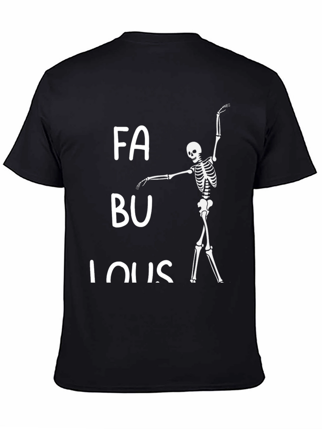 Fabulous Skeleton Graphic Tee - Black