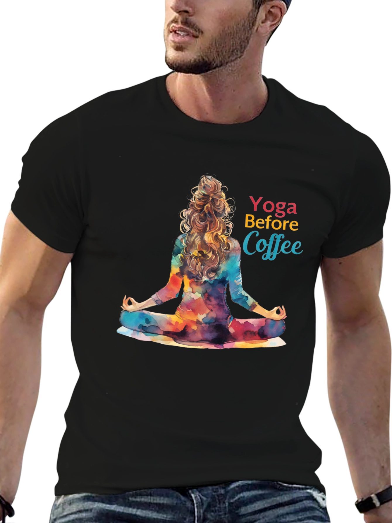 Yoga Before Coffee Graphic Tee