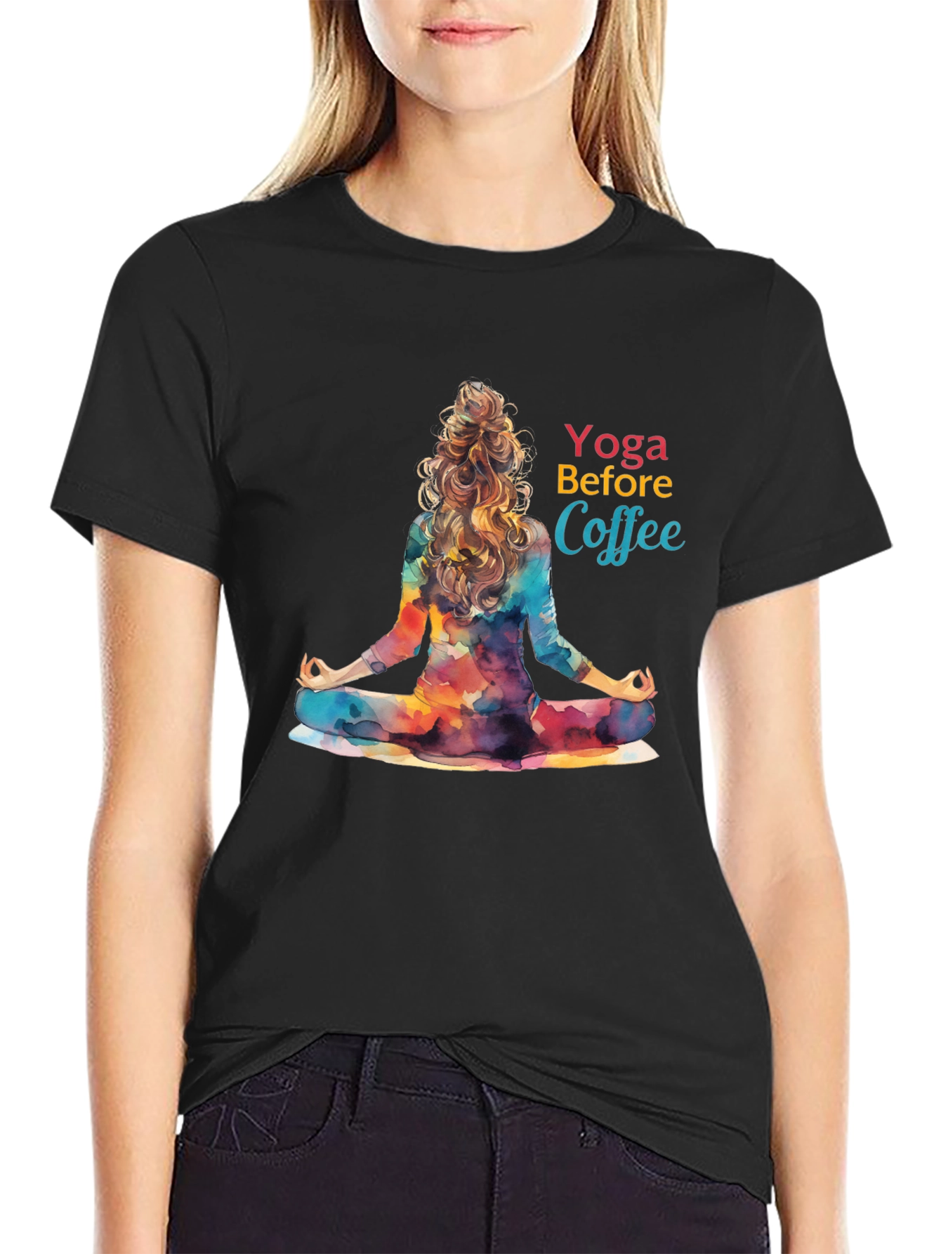 Yoga Before Coffee Graphic Tee
