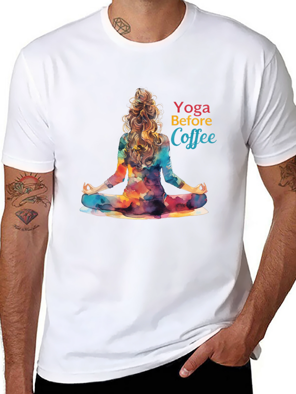 Yoga Before Coffee Graphic Tee