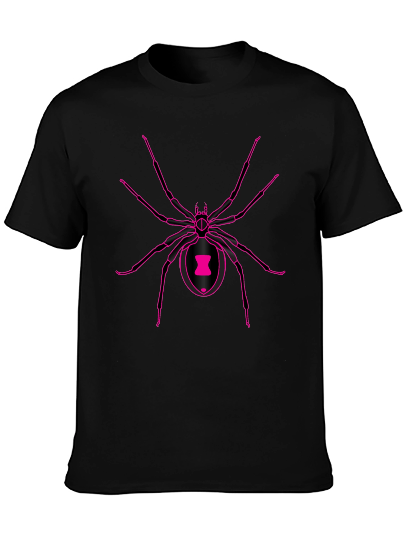 Black Widow Spider Graphic Tee - Mens