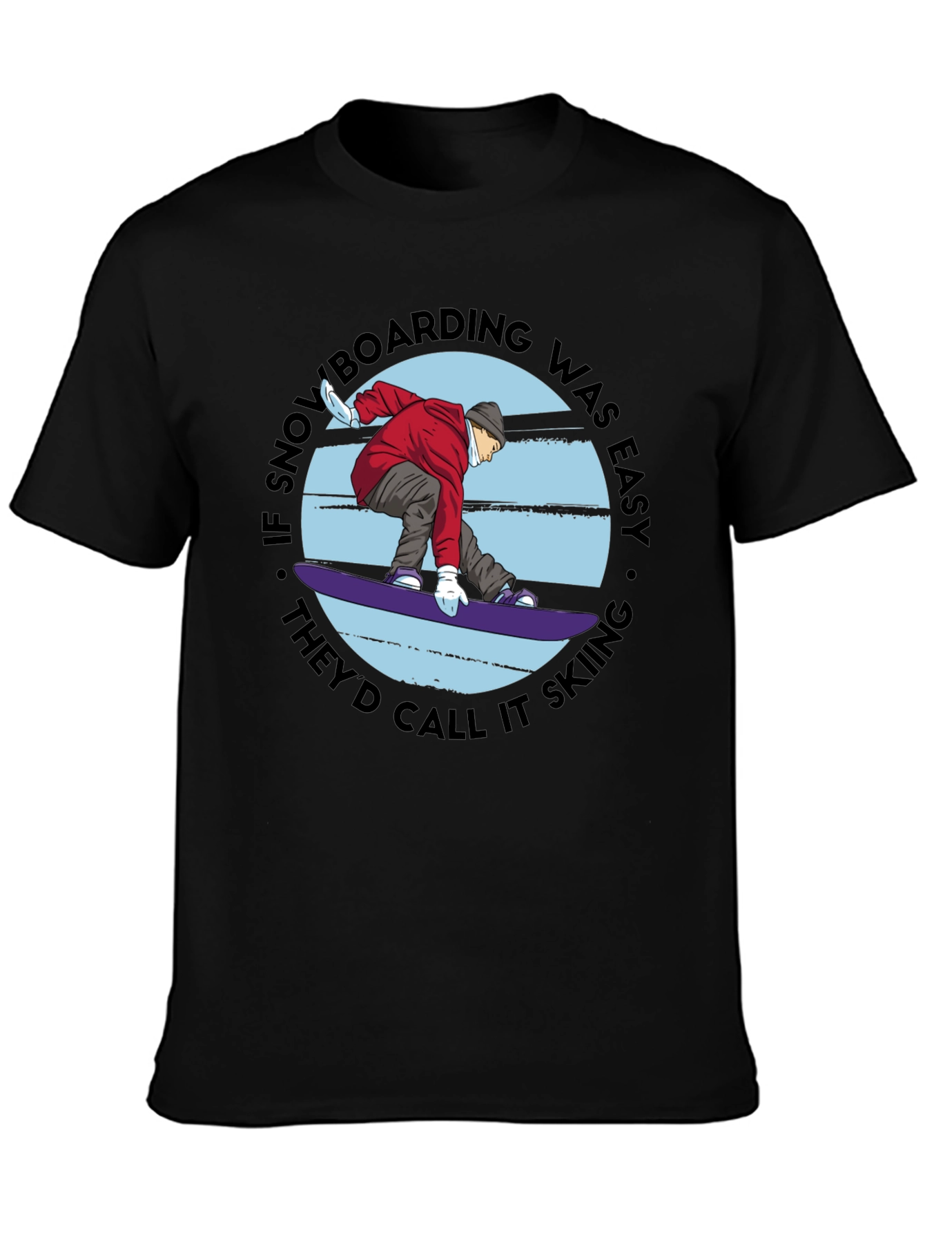 Snowboarding vs Skiing Graphic Tee