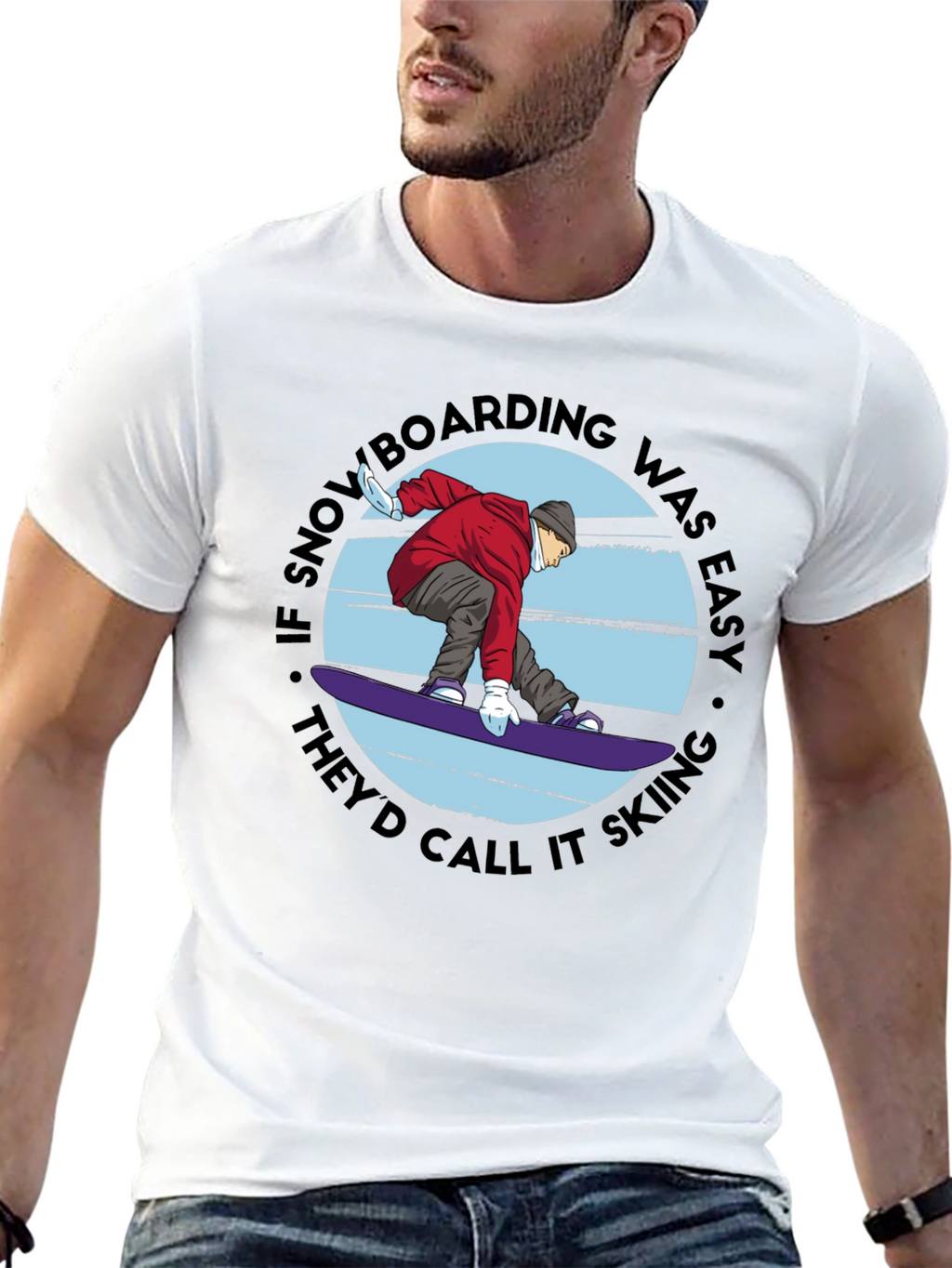 Snowboarding vs Skiing Graphic Tee