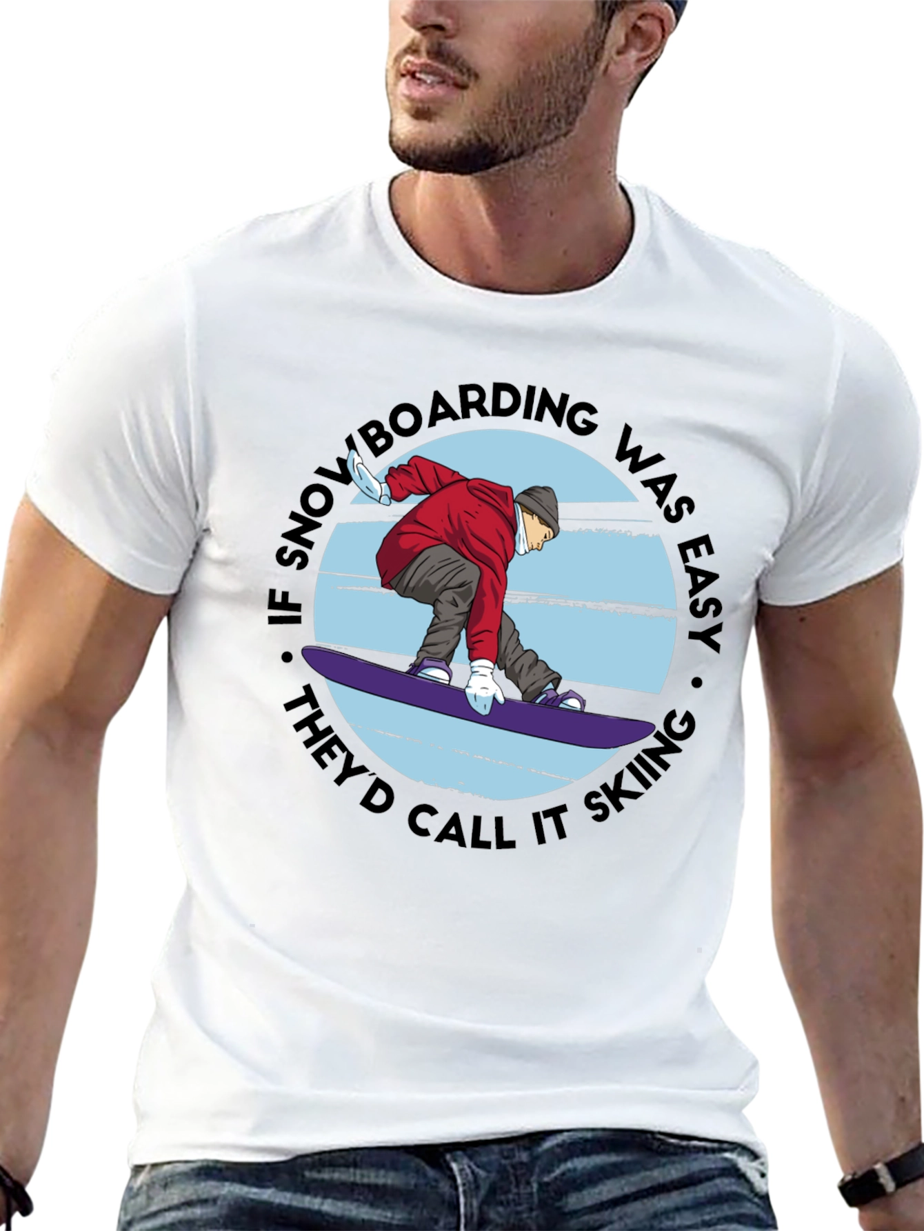 Snowboarding vs Skiing Graphic Tee