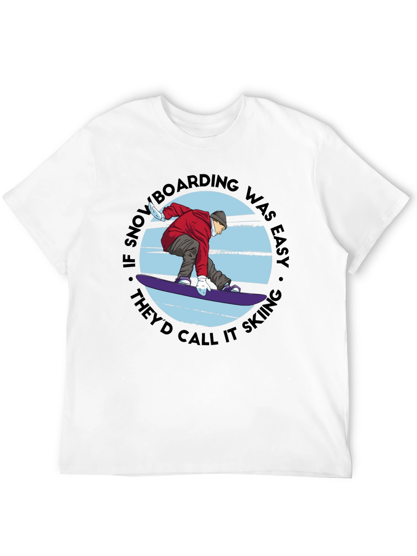 Snowboarding vs Skiing Graphic Tee