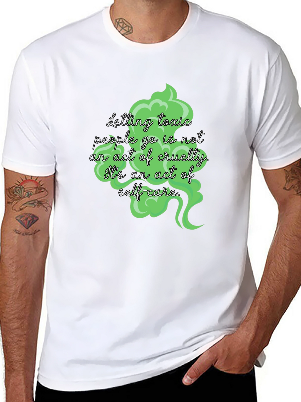 Toxic People Self-Care Black T-Shirt
