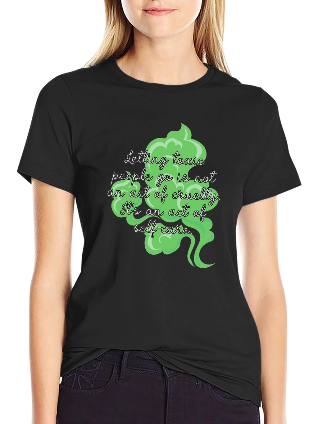 Toxic People Self-Care Black T-Shirt