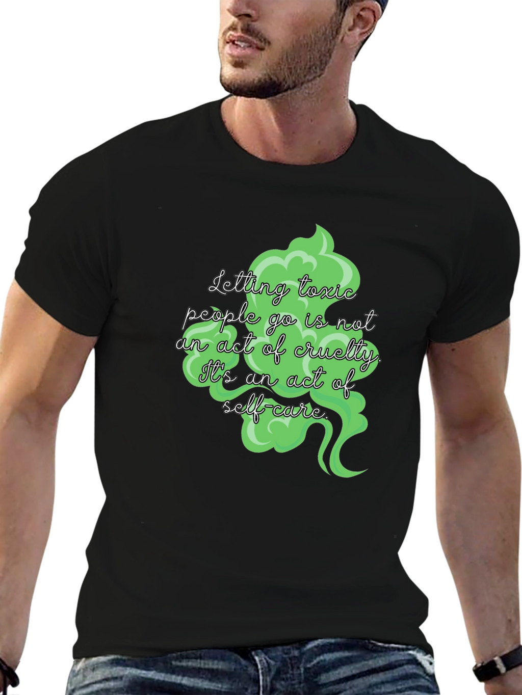 Toxic People Self-Care Black T-Shirt