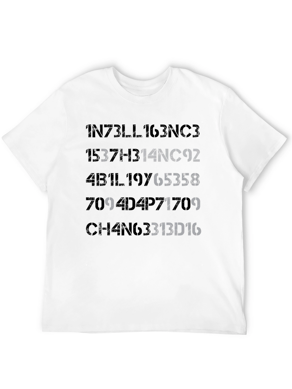 Intelligence T-Shirt - Coded Design Tee