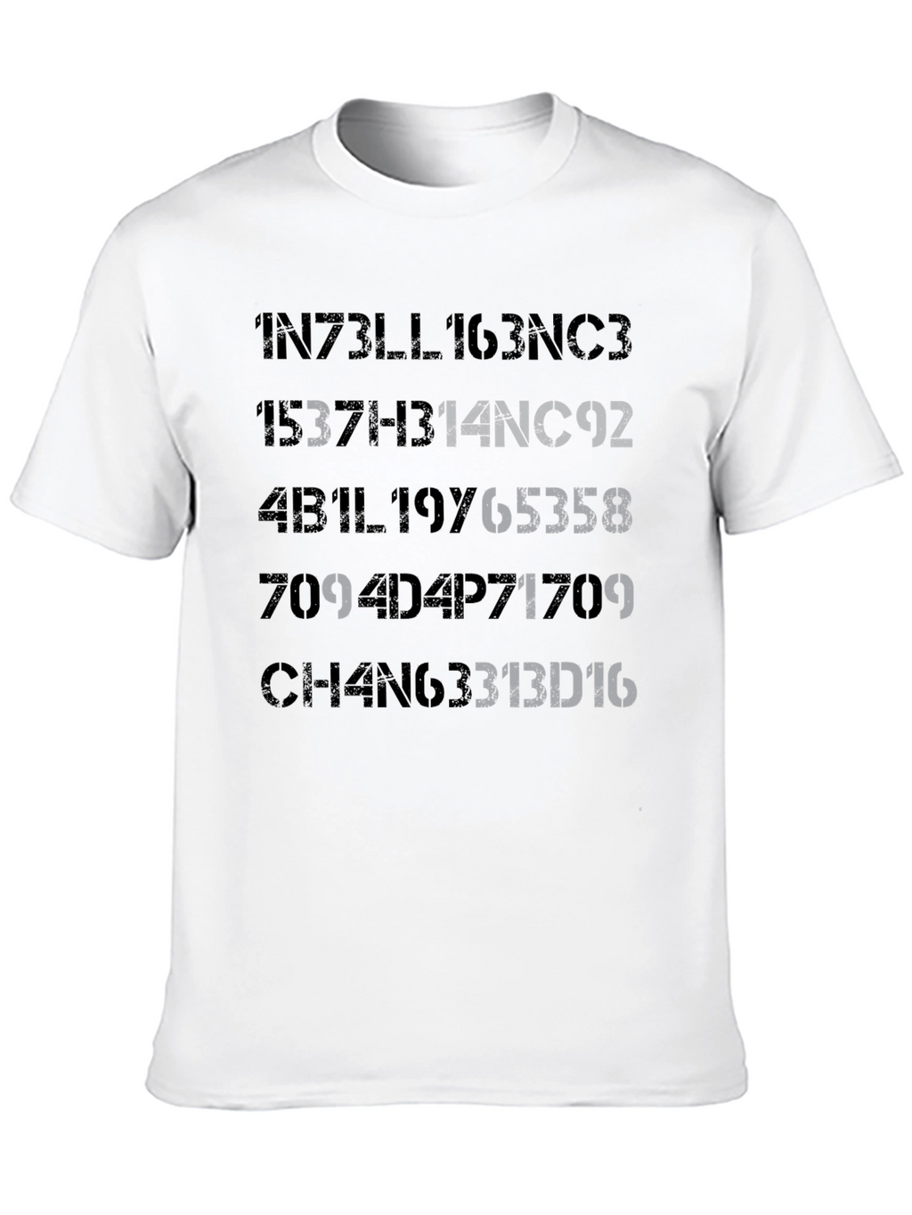 Intelligence T-Shirt - Coded Design Tee