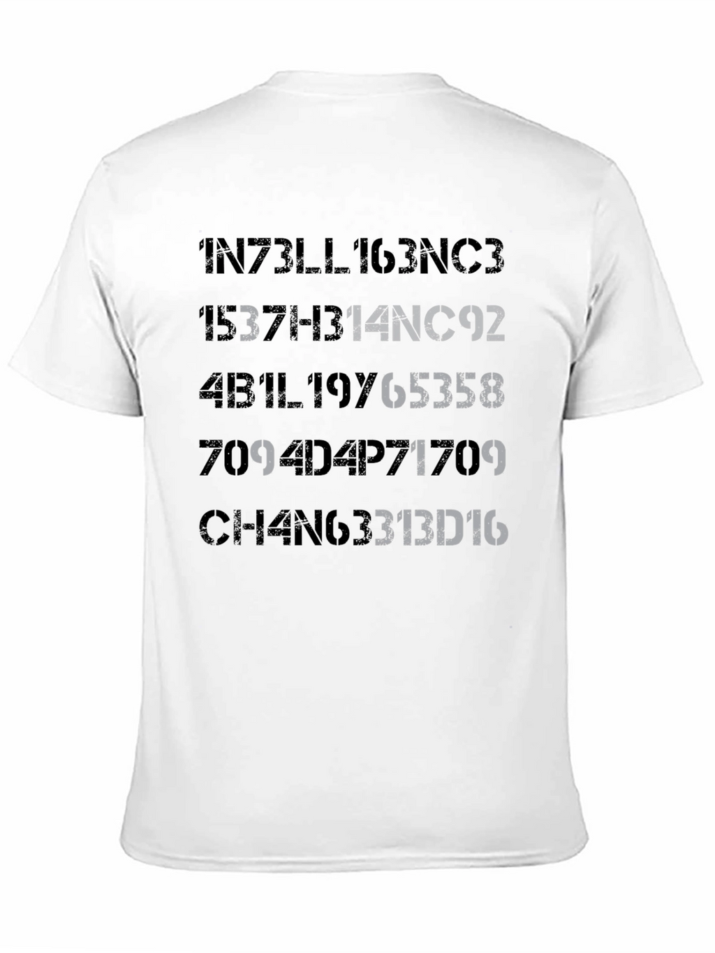 Intelligence T-Shirt - Coded Design Tee