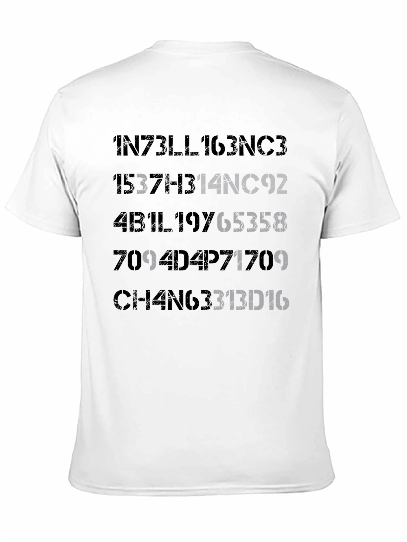 Intelligence T-Shirt - Coded Design Tee