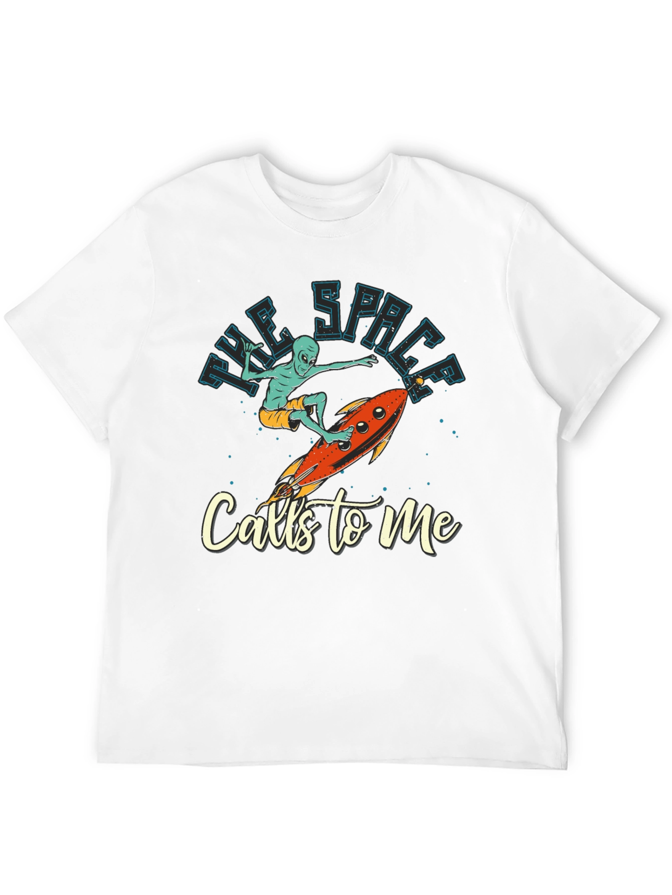 Alien Surfer T-Shirt - The Space Calls To Me