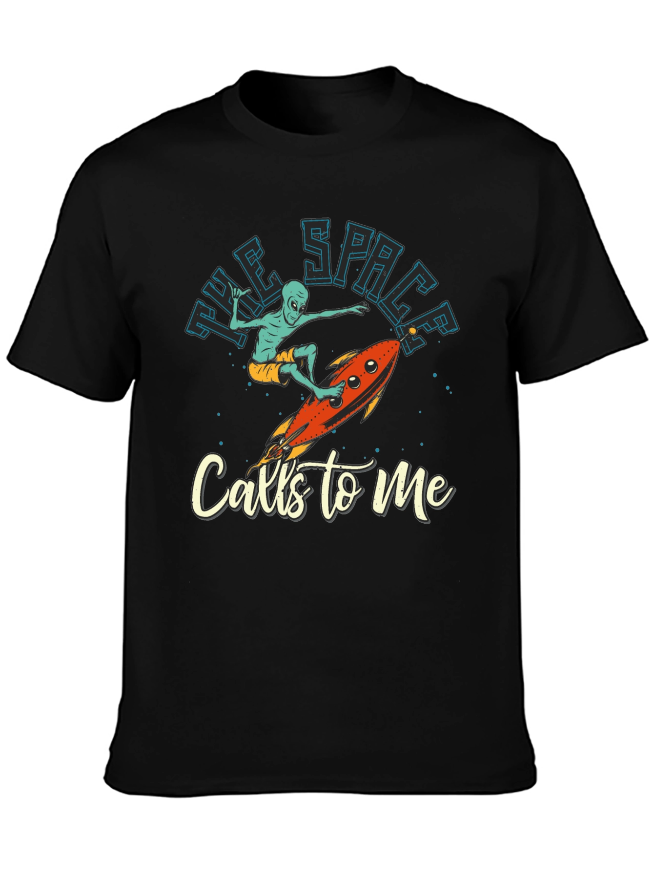 Alien Surfer T-Shirt - The Space Calls To Me
